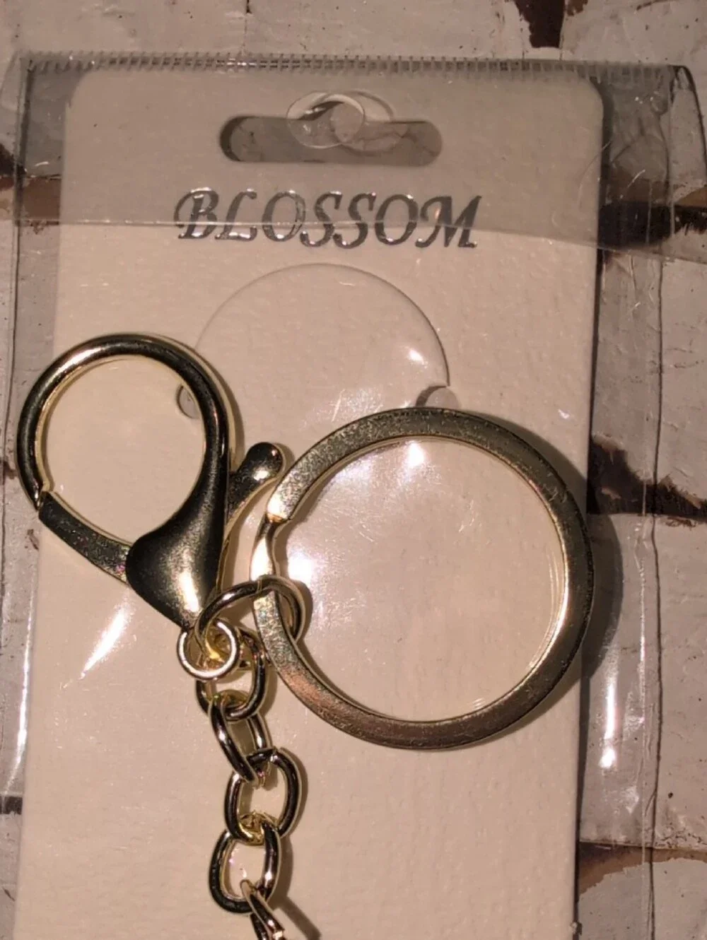 Blossom Gold Starfish Keychain with Multicolor Crystals